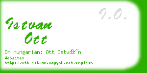 istvan ott business card